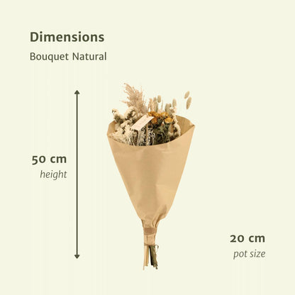 Droogbloemen Field Bouquet Natural - Ø20 - ↨50cm