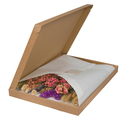 Droogbloemen in Letterbox Multi - Pink